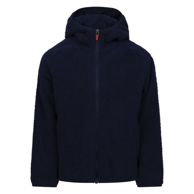 Navy - Front - Trespass Childrens-Kids Minally Fleece Jacket