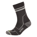 Black-Dark Grey - Side - Trespass Unisex Adult Dvander Socks (Pack of 2)
