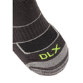 Black-Dark Grey - Pack Shot - Trespass Unisex Adult Dvander Socks (Pack of 2)