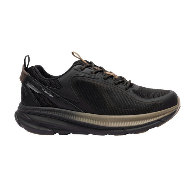 Black - Pack Shot - Trespass Mens Carver Waterproof Trainers