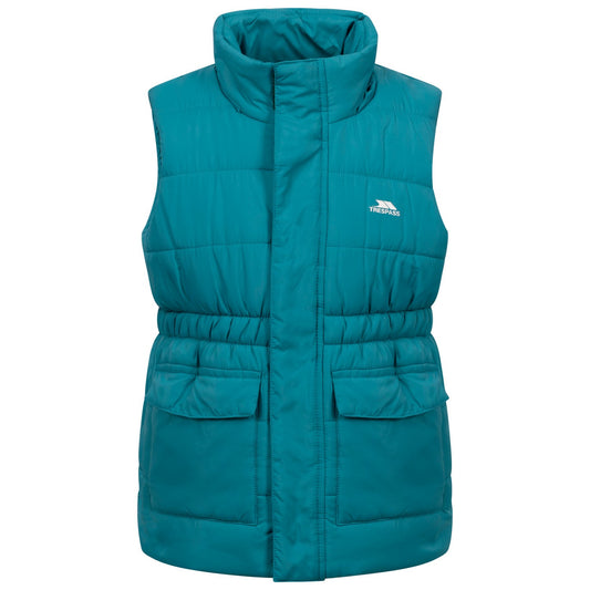 Light Teal - Front - Trespass Girls Casster Gilet