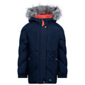 Navy - Front - Trespass Girls Buntee Jacket
