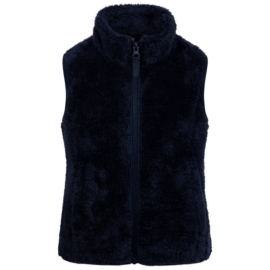Navy - Front - Trespass Childrens-Kids Porru Fleece Gilet