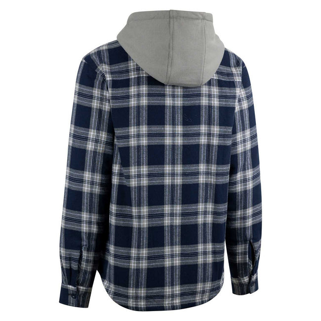 Navy - Back - Trespass Mens Randie Checked Shirt Jacket