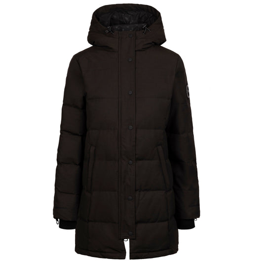 Black - Front - Trespass Womens-Ladies Lainey DLX Down Jacket