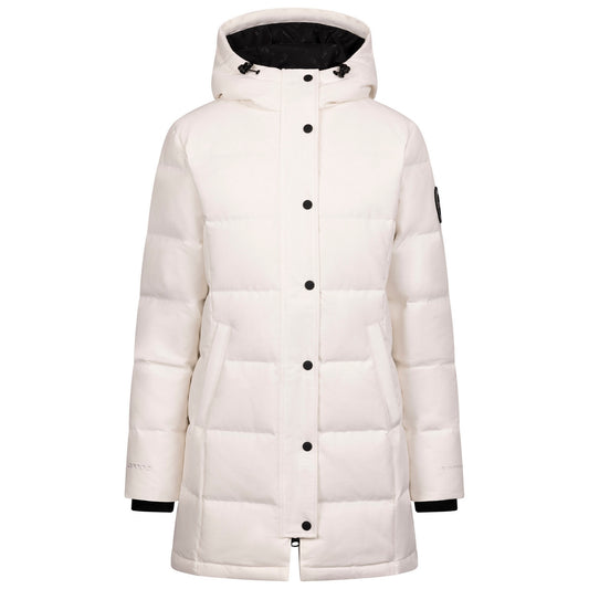 White - Front - Trespass Womens-Ladies Lainey DLX Down Jacket