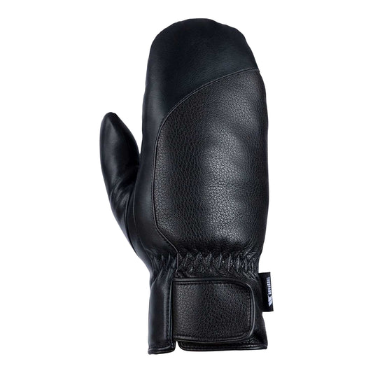 Black - Front - Trespass Womens-Ladies Fabiola Sherpa Lined Logo Mittens