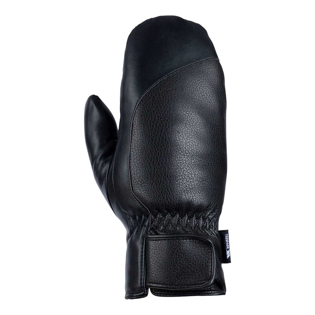 Black - Front - Trespass Womens-Ladies Fabiola Sherpa Lined Logo Mittens