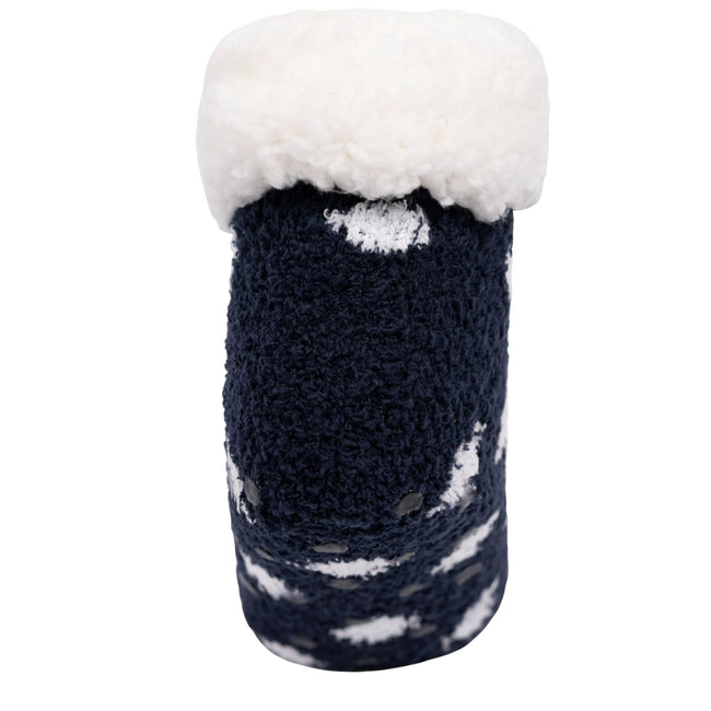 Navy - Back - Trespass Womens-Ladies Cadenza Polka Dot Non Slip Socks
