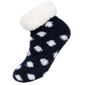 Navy - Lifestyle - Trespass Womens-Ladies Cadenza Polka Dot Non Slip Socks