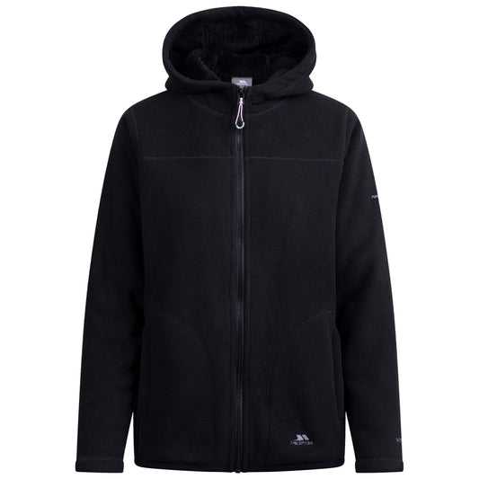 Black - Front - Trespass Womens-Ladies Backstay Fleece Jacket