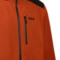 Burnt Orange - Close up - Trespass Mens Durand DLX Soft Shell Jacket