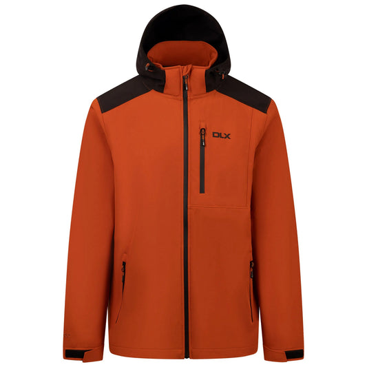 Burnt Orange - Front - Trespass Mens Durand DLX Soft Shell Jacket