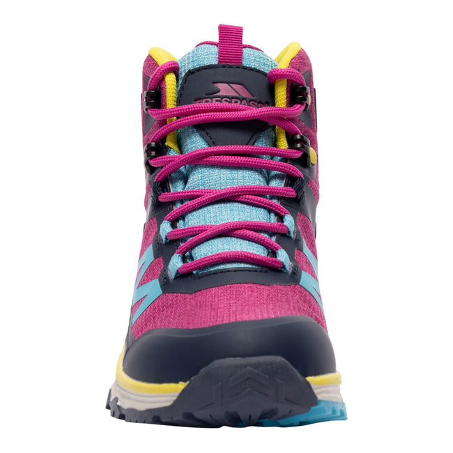 Fuchsia - Front - Trespass Childrens-Kids Pip Walking Boots