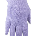 Lilac - Side - Trespass Childrens-Kids Kaybell Knitted Gloves