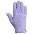 Lilac - Front - Trespass Childrens-Kids Kaybell Knitted Gloves
