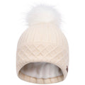 Cream - Side - Trespass Womens-Ladies Sherbet Beanie