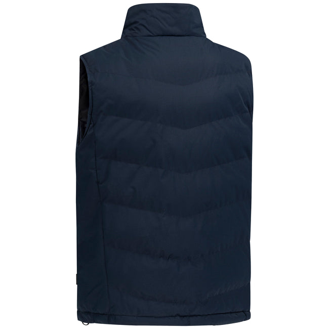 Navy - Back - Trespass Mens Brecker Padded Gilet