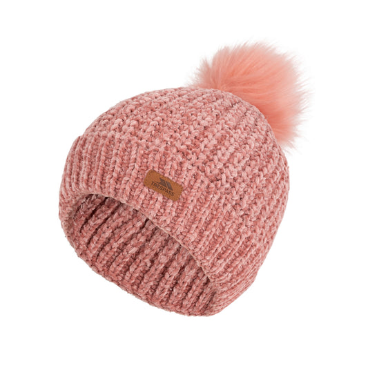 Pink - Front - Trespass Childrens-Kids Sparow Beanie