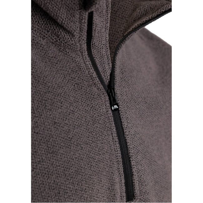Mid Grey - Side - Trespass Mens Wetherill Fleece Top