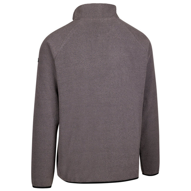 Mid Grey - Back - Trespass Mens Wetherill Fleece Top