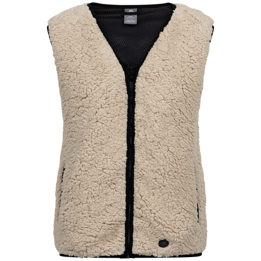Ivory - Front - Trespass Womens-Ladies Roslin Fleece Gilet