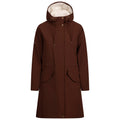 Chestnut - Front - Trespass Womens-Ladies Vailsom Waterproof Jacket
