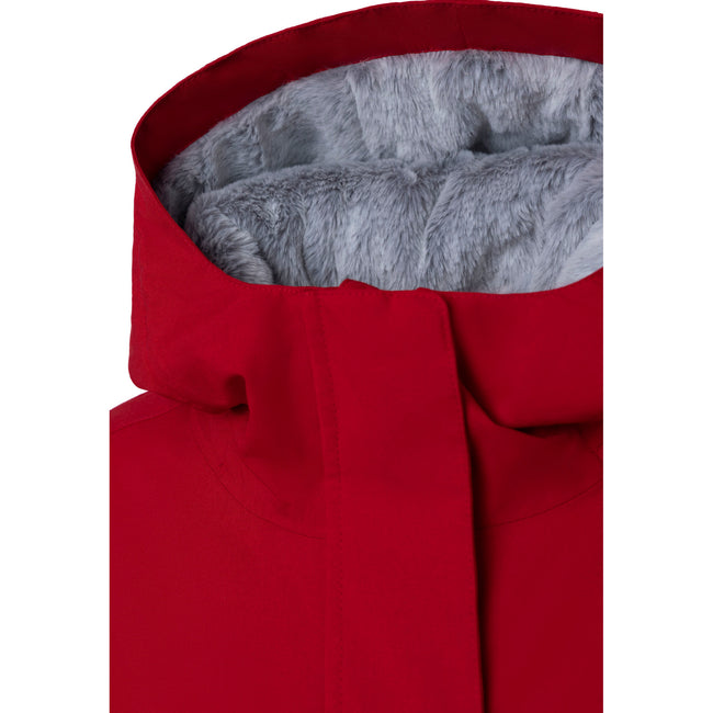 Red - Side - Trespass Womens-Ladies Claudel Waterproof Jacket