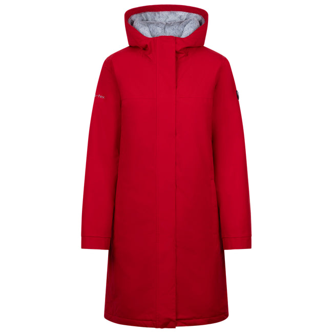 Red - Front - Trespass Womens-Ladies Claudel Waterproof Jacket