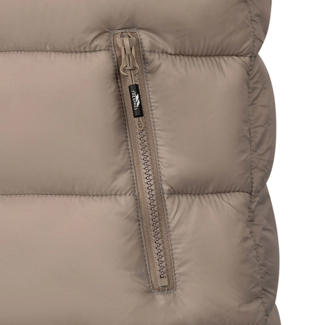 Sand - Side - Trespass Womens-Ladies Simone Padded Casual Gilet