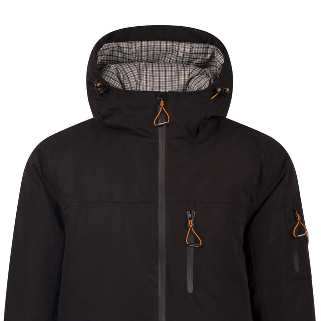Black - Close up - Trespass Mens Kirkbost Jacket