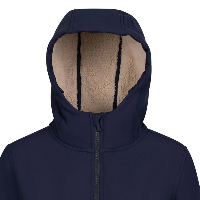 Navy - Close up - Trespass Womens-Ladies Sine Soft Shell Jacket