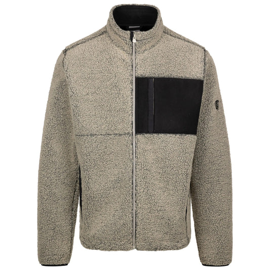 Beige Marl - Front - Trespass Mens Maclarenton AT400 Full Zip Fleece Jacket