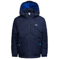 Navy - Front - Trespass Boys Ryssa Logo Jacket