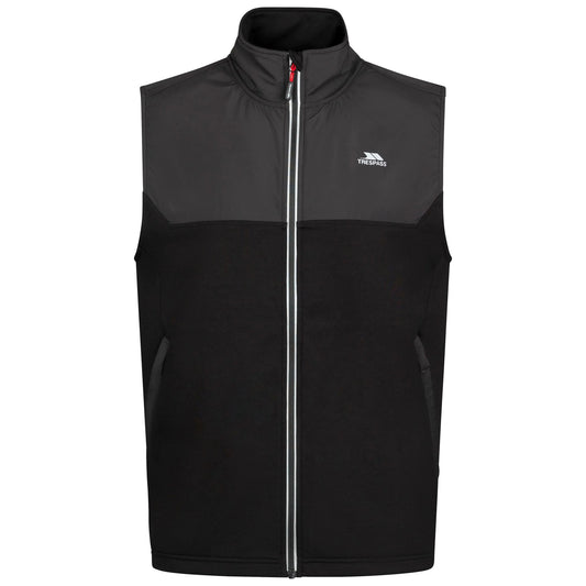 Black - Front - Trespass Mens Eboy Active Gilet