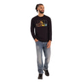 Black - Pack Shot - Trespass Mens Zeplin Long-Sleeved Casual T-Shirt