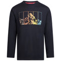 Black - Front - Trespass Mens Zeplin Long-Sleeved Casual T-Shirt