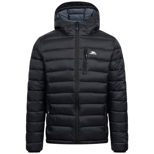 Black - Front - Trespass Mens Mikail Padded Jacket