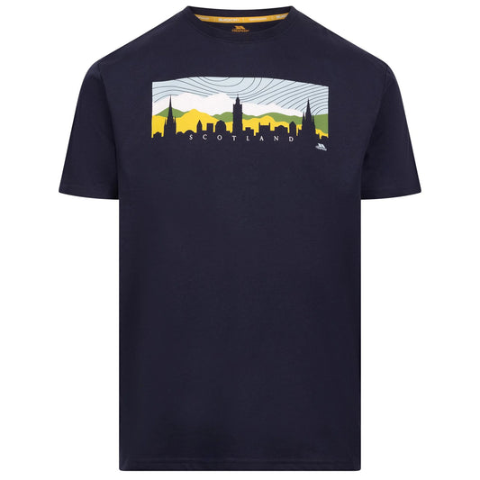 Navy - Front - Trespass Mens Adon Round Neck T-Shirt