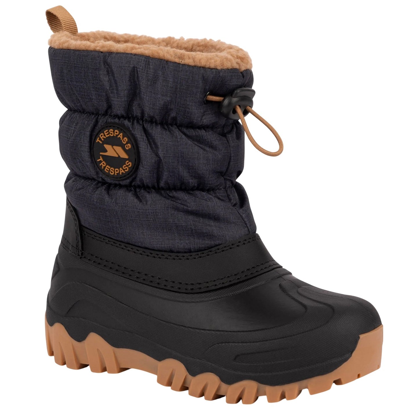 Navy - Close up - Trespass Childrens-Kids Luca Snow Boots