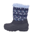 Navy - Side - Trespass Childrens-Kids Runa Snow Boots