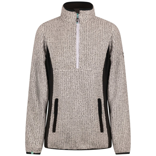 Grey Marl - Front - Trespass Womens-Ladies Lia Half Zip Fleece Top