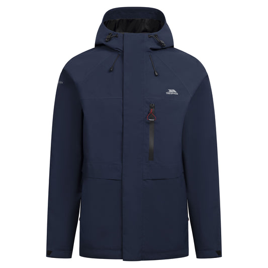 Navy - Front - Trespass Mens Carnish Waterproof Jacket
