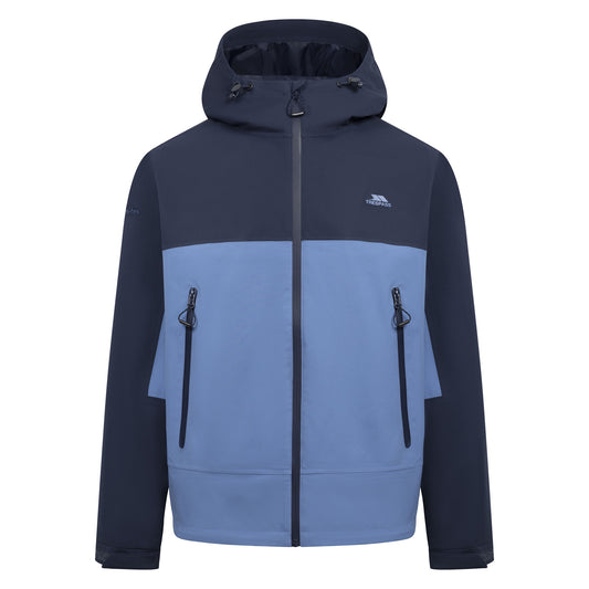 Navy - Front - Trespass Mens Ewen Waterproof Jacket