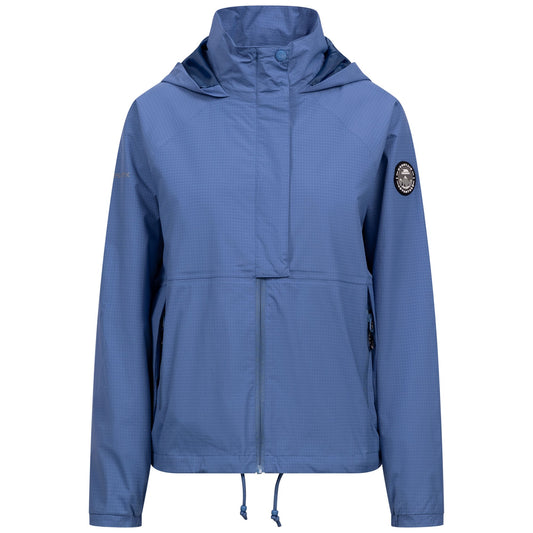 Coastal Blue - Front - Trespass Womens-Ladies Erskine Waterproof Jacket