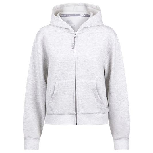 Grey Marl - Front - Trespass Womens-Ladies Sileas Active Full Zip Hoodie