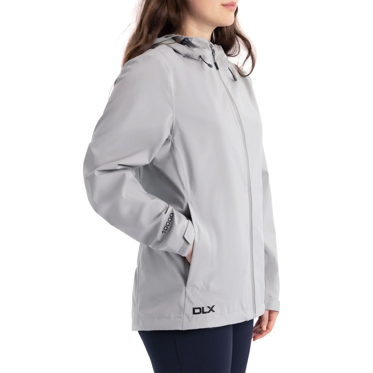 Greystone - Close up - Trespass Womens-Ladies Lossie Waterproof Jacket