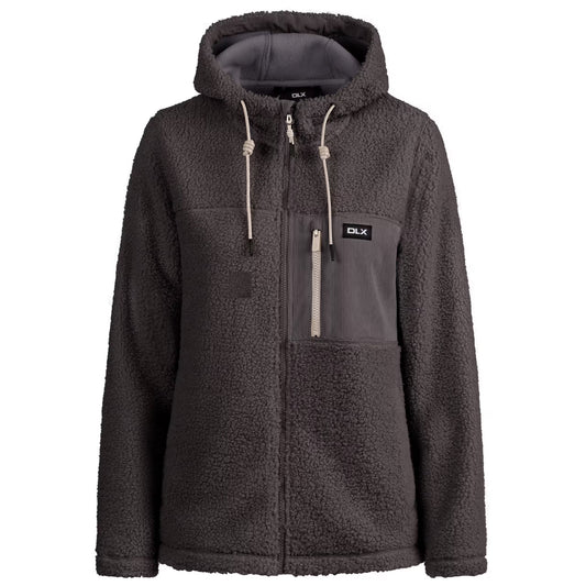 Green Smoke - Front - Trespass Womens-Ladies Jowita DLX Fleece Jacket