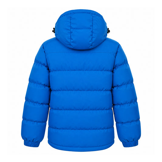 Blue - Back - Trespass Boys Tuff Padded Jacket
