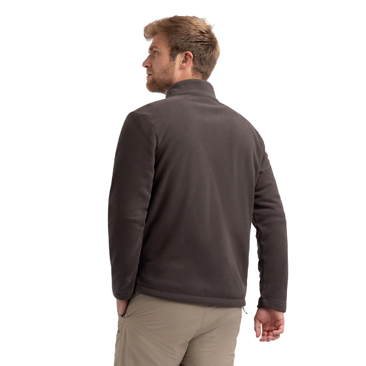 Charcoal - Close up - Trespass Mens Fyne Fleece Jacket